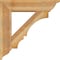 Ekena Millwork Balboa Traditional Rough Sawn Bracket w/ Offset Brace, Western Red Cedar, 8"W x 32"D x 32"H BKT0806X32X32BOA01RWR - alternate 4